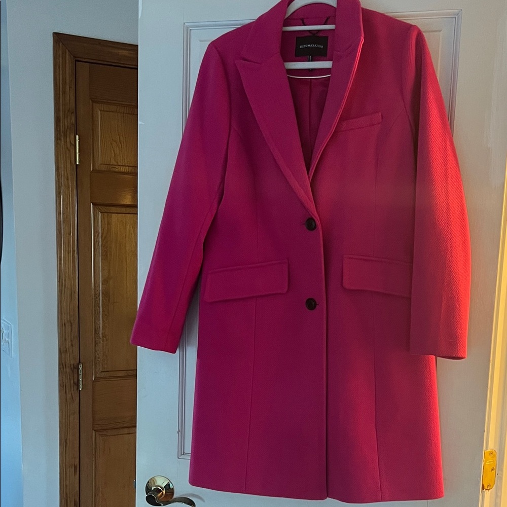 BCBGMaxAzria Fuchsia Blazer Coat